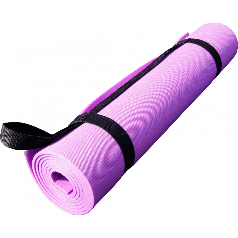 Килимок для йоги та фітнесу Polifoam (Полифом) ультрам'який (0,6 х 1,73 м), бузковий