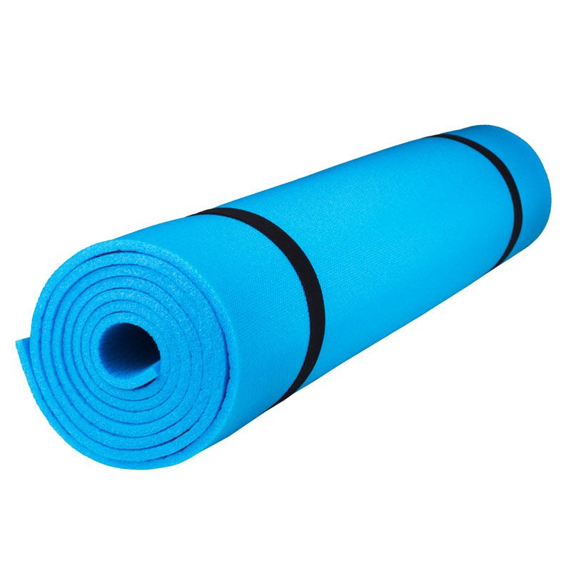 Килимок для йоги та фітнесу Polifoam (Полифом) ультрам'який (0,6 х 1,73 м), блакитний, фото 1